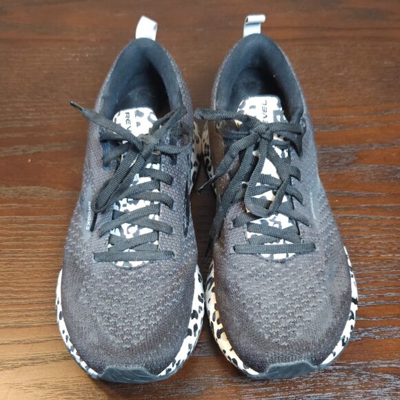 Brooks Revel 4 Black / Snow Leopard Running Sneakers Women’s Size 7.5 - Picture 6 of 7